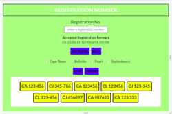 registration-numbers